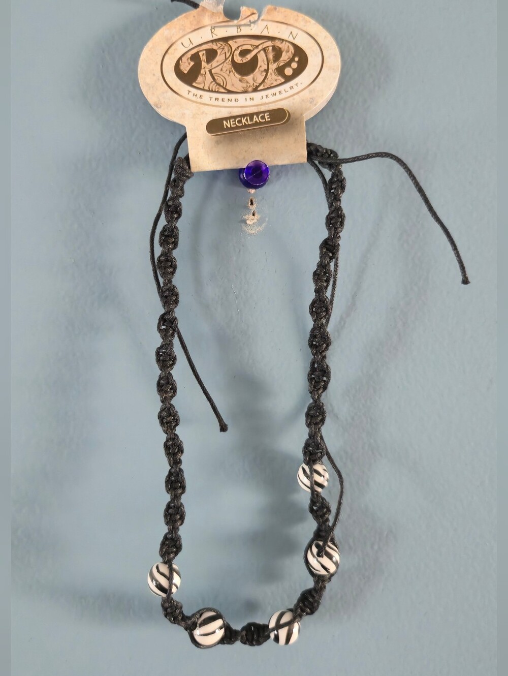 NWT Boho Style Rope And Bead Necklace
